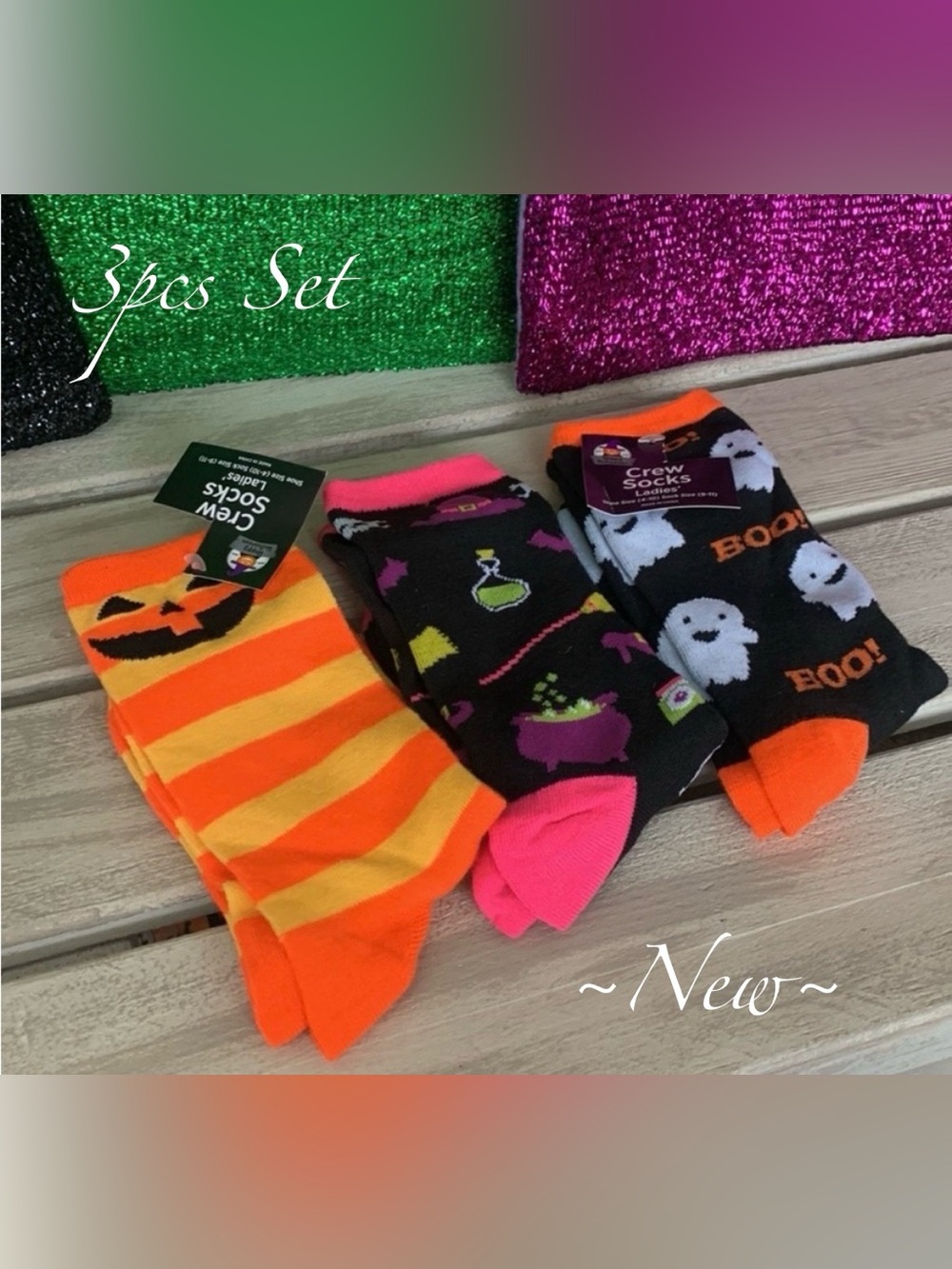 Halloween Fashion Socks - 3pair Different Designs  🎃🆕🎃